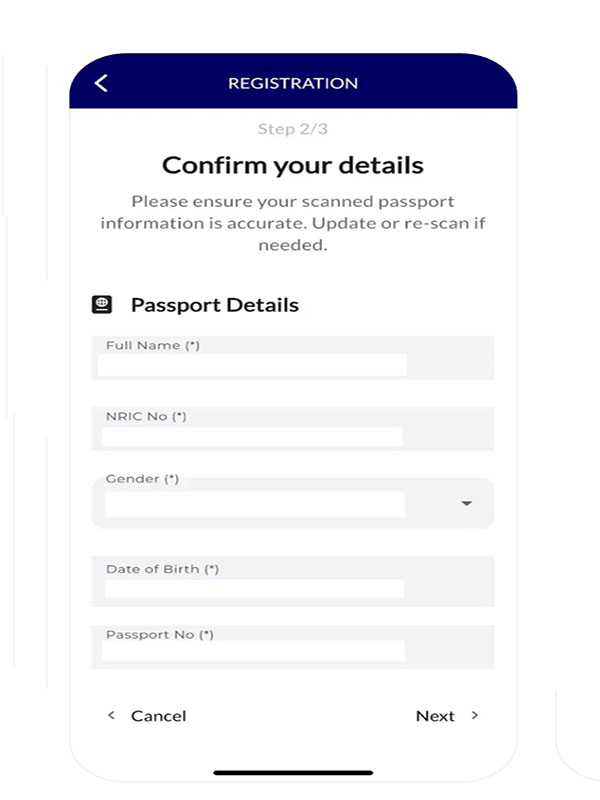 MyBorderPass Registration